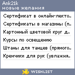 My Wishlist - ank21k