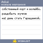 My Wishlist - anka1