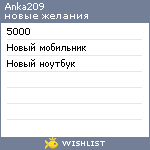 My Wishlist - anka209