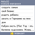 My Wishlist - anka32