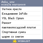 My Wishlist - anka_wow