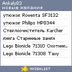 My Wishlist - ankaly83