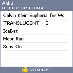 My Wishlist - anku