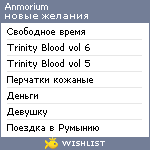 My Wishlist - anmorium