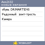 My Wishlist - ann2132