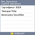 My Wishlist - ann_bessonova