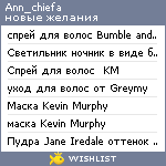 My Wishlist - ann_chiefa