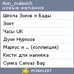 My Wishlist - ann_malevich