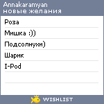 My Wishlist - ann_nuts