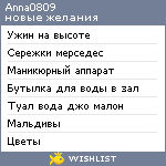 My Wishlist - anna0809