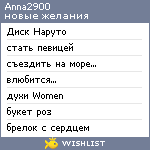 My Wishlist - anna2900