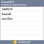 My Wishlist - anna8182