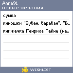 My Wishlist - anna91