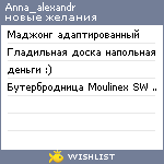 My Wishlist - anna_alexandr