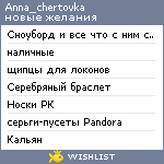 My Wishlist - anna_chertovka