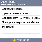 My Wishlist - anna_kurb