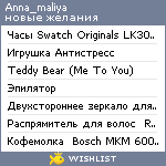 My Wishlist - anna_maliya