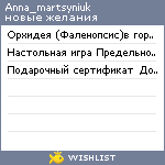 My Wishlist - anna_martsyniuk