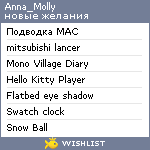 My Wishlist - anna_molly