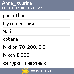 My Wishlist - anna_tyurina