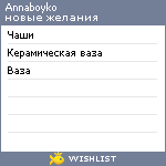 My Wishlist - annaboyko