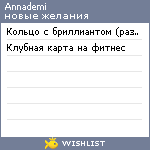 My Wishlist - annademi