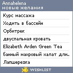 My Wishlist - annahelena