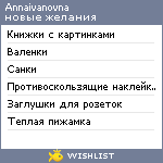 My Wishlist - annaivanovna