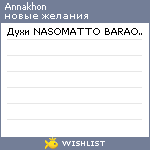 My Wishlist - annakhon
