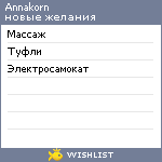 My Wishlist - annakorn