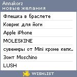 My Wishlist - annakorz