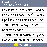 My Wishlist - annakozyar