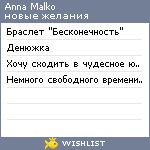 My Wishlist - annamalko