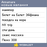 My Wishlist - annamare