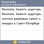 My Wishlist - annamavka