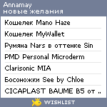 My Wishlist - annamay