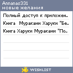 My Wishlist - annanas331