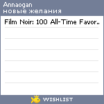 My Wishlist - annaogan