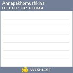 My Wishlist - annapakhomushkina