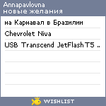 My Wishlist - annapavlovna