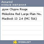 My Wishlist - annarind