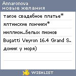 My Wishlist - annaronova