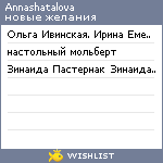 My Wishlist - annashatalova