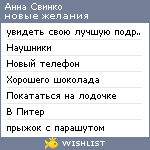 My Wishlist - annasvinko
