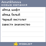 My Wishlist - annatikhonova