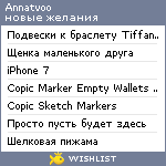 My Wishlist - annatvoo