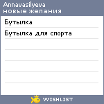 My Wishlist - annavasilyeva