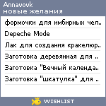 My Wishlist - annavovk