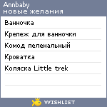 My Wishlist - annbaby