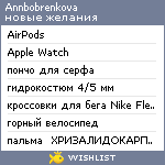 My Wishlist - annbobrenkova